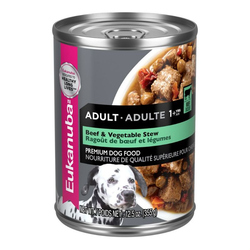 Eukanuba - Alimento Húmedo en Lata para Perro Adulto sabor Ternera y Vegetales