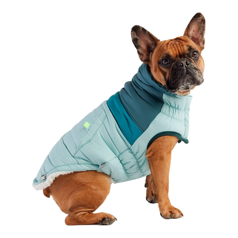 GF Pet - Chaqueta Retro Puffer Celeste