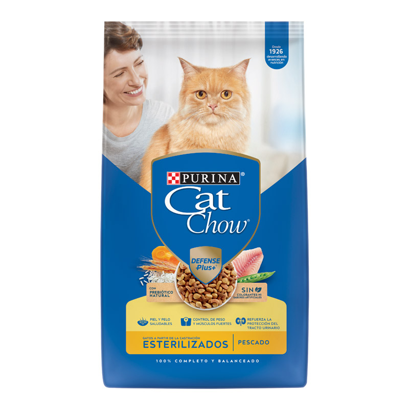 Cat Chow - Alimento Gato Esterilizado Defense Plus Pescado