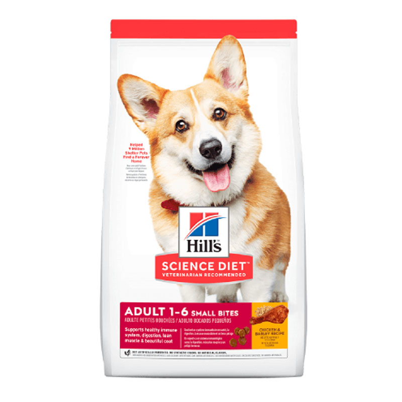 Hills - Science Diet Adult Small Bites 1-6 Chicken & Barley Recipe Dog