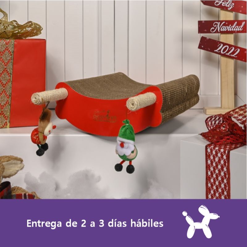 Rasmiaw - Rascador Navideño Gatos o Espacios Pequeños