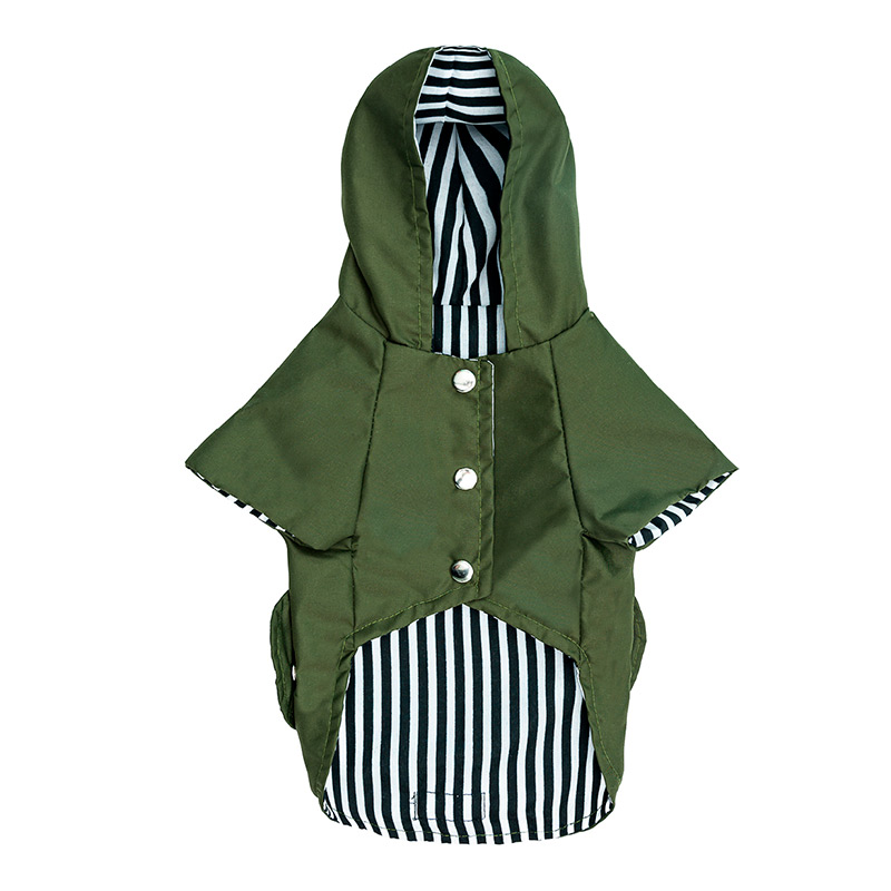 doglamour-parka-impermeable-clasica-verde-militar