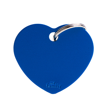 my-family-placa-corazon-grande-aluminio-azul-basic
