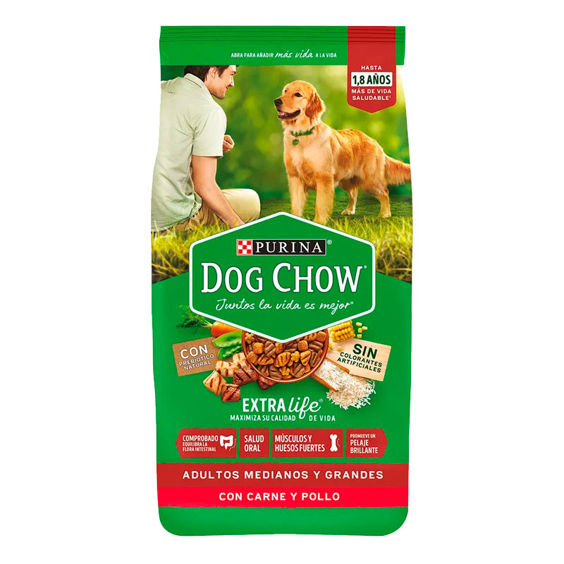 Dog Chow - Alimento Adulto Raza Mediana y Grande Carne Pollo