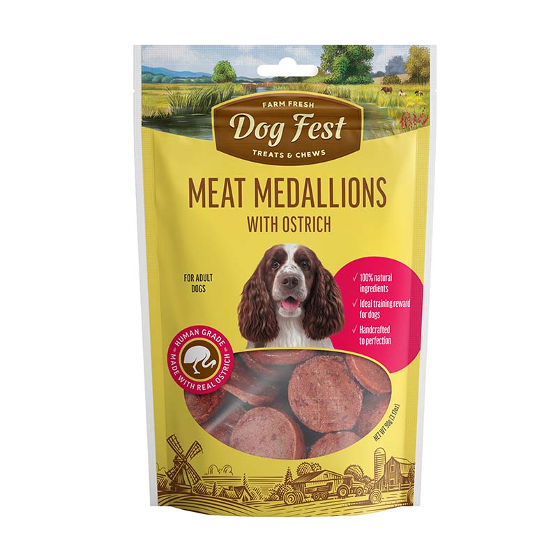 Dog Fest - Medallones de Avestruz