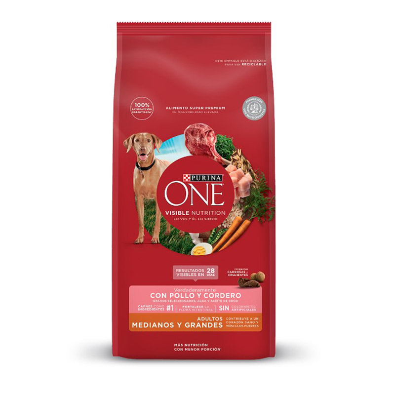 Purina One - Alimento Adultos Medianos y Grandes Pollo y Cordero