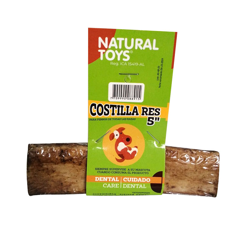 Natural Toys - Costilla Res Pequeña Deshidratada y Natural