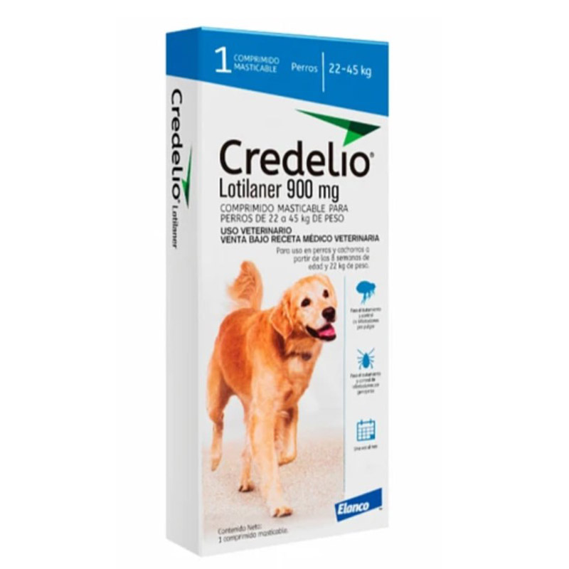 Credelio - Antiparasitario Masticable Perros de 22 A 45 Kg