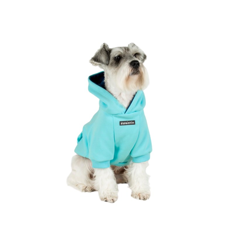 Valentín For Pets - Hoodie Aguamarina