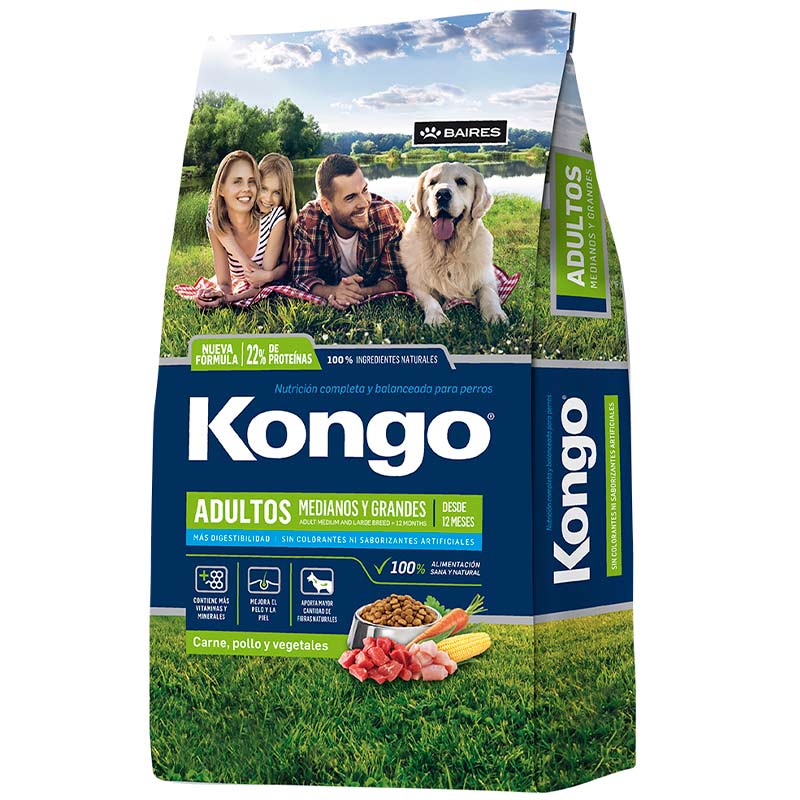 Kongo - Carne, Pollo y Vegetales Razas Medianas/Grandes