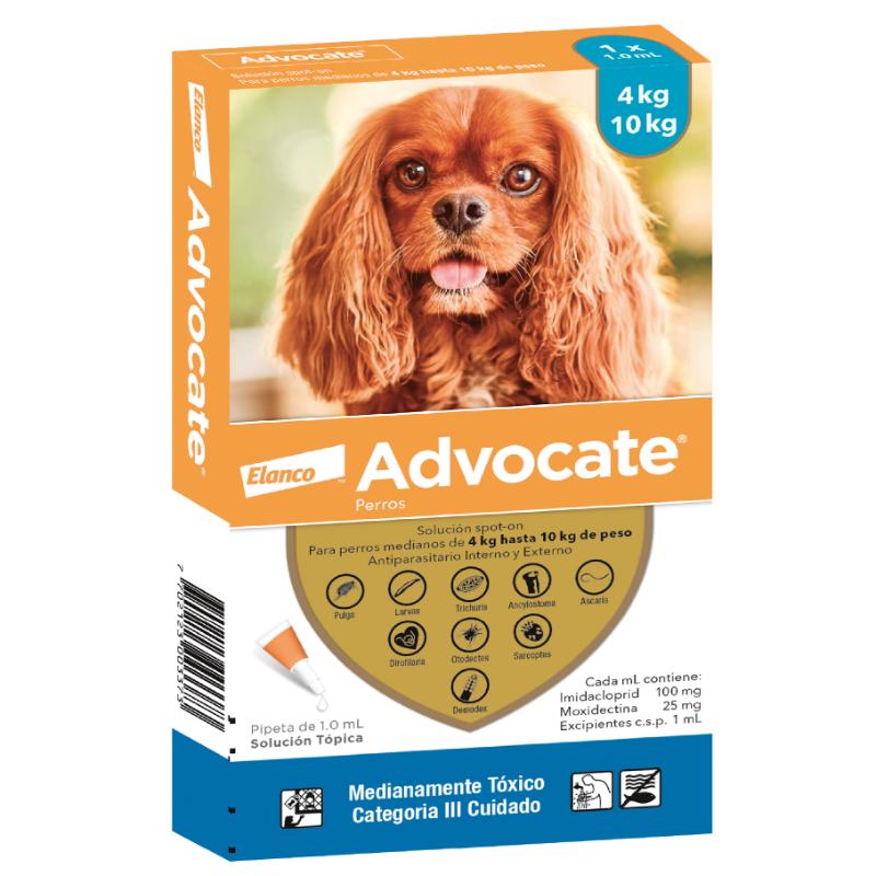 Advocate - Perros De 4 Hasta 10 Kg.