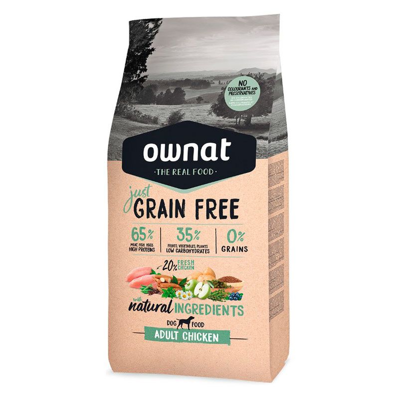 Ownat Grain Free - Alimento Perro Adulto Pollo