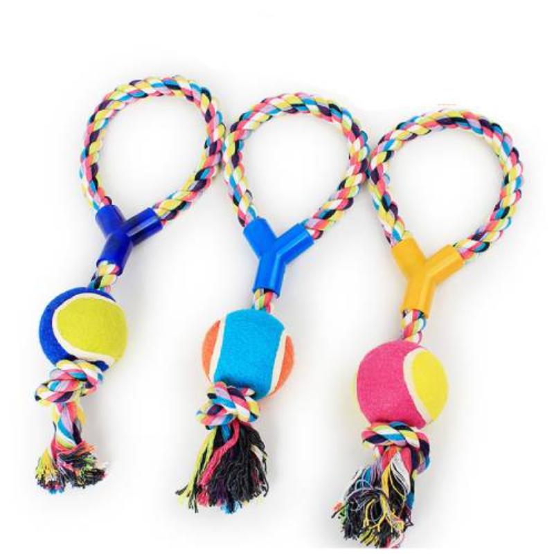 Calabaza Pets - Juguete Lazo-Pelota Multicolor