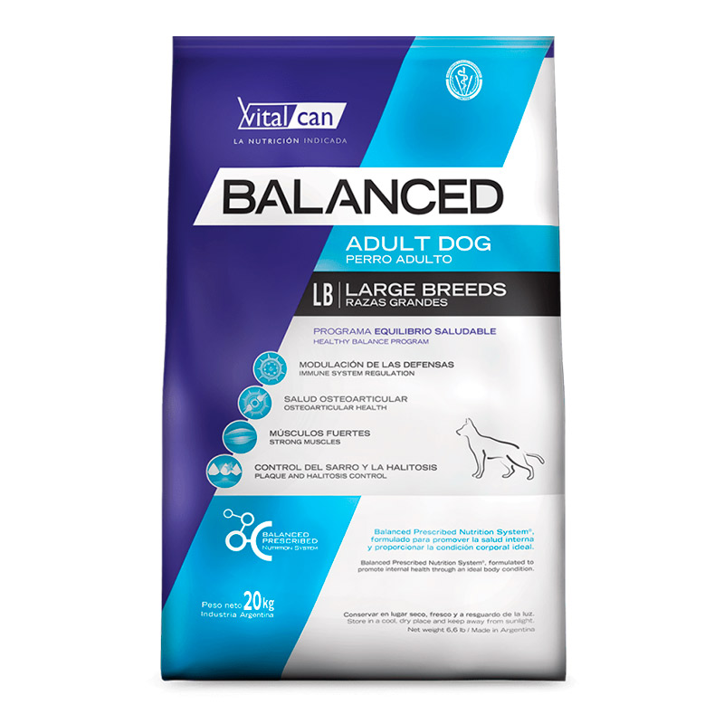 Vitalcan Balanced - Alimento para Perro Adulto Raza Grande