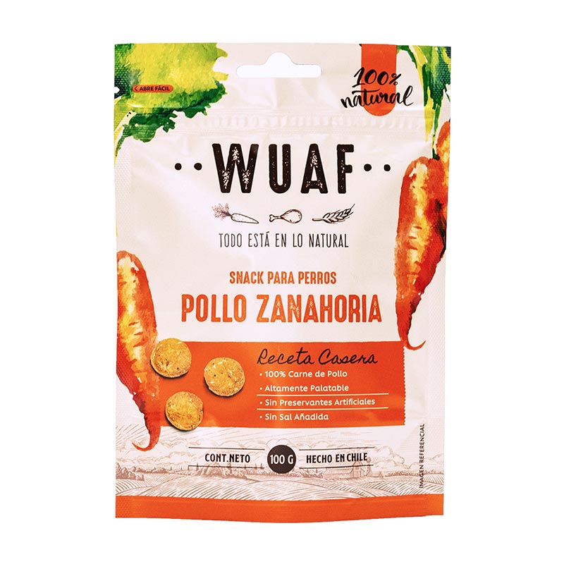 Wuaf - Snack para Perros Pollo Zanahoria