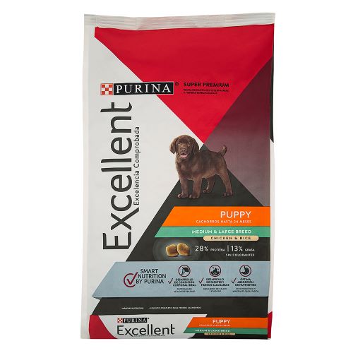 Excellent - Cachorros Razas Medianas Y Grandes Pollo Y Arroz