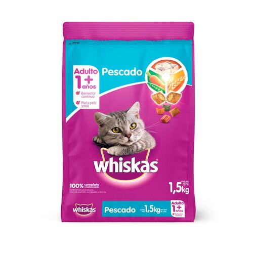 Whiskas - Alimento Para Gato Adulto Pescado