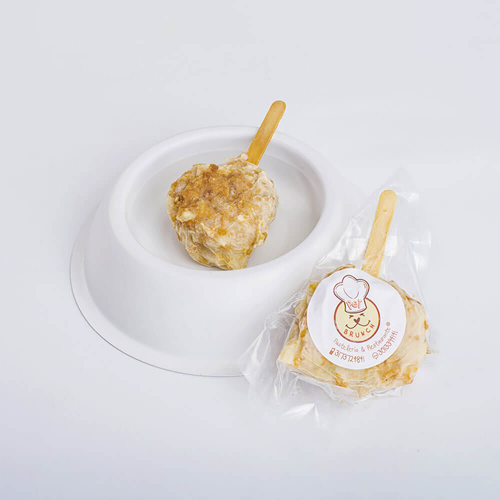 Pet Brunch Helado Centro De Res Cobertura Hígado De Ternera Y Chips De Avena