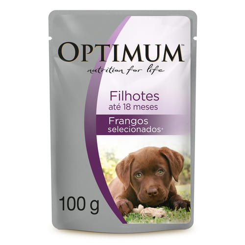 Optimum - Alimento húmedo cachorro pollo