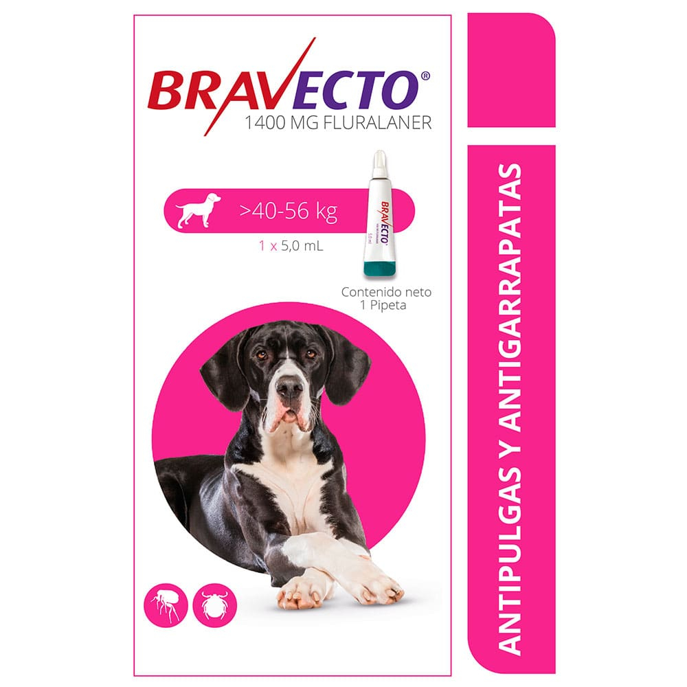 Bravecto Spot On - Perros De 40 Hasta 56 Kg.
