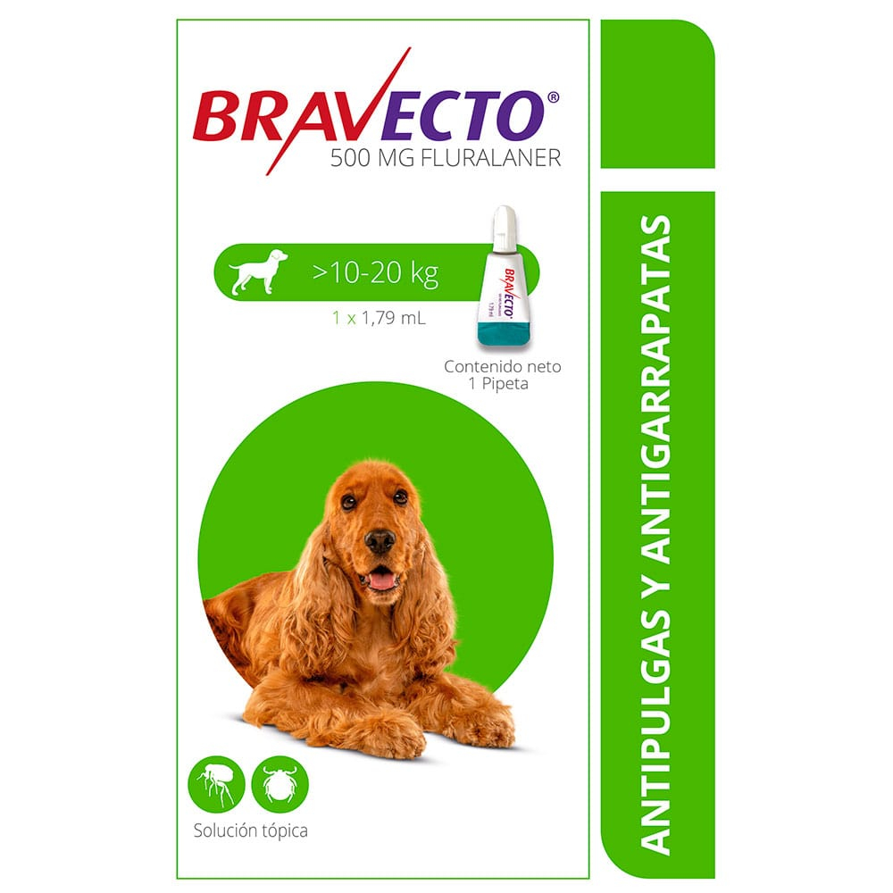 Bravecto Spot On - Perros De 10 Hasta 20 Kg.