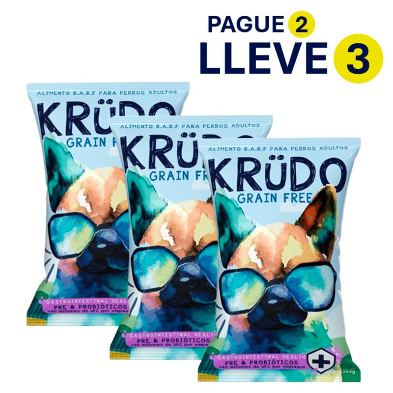 Whole Bark - Krüdo Grain Free - Pague 2 lleve 3