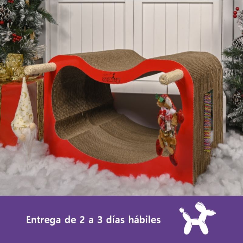 Rasmiaw - Rascador Navideño Gatos Grandes o Más de un Gato