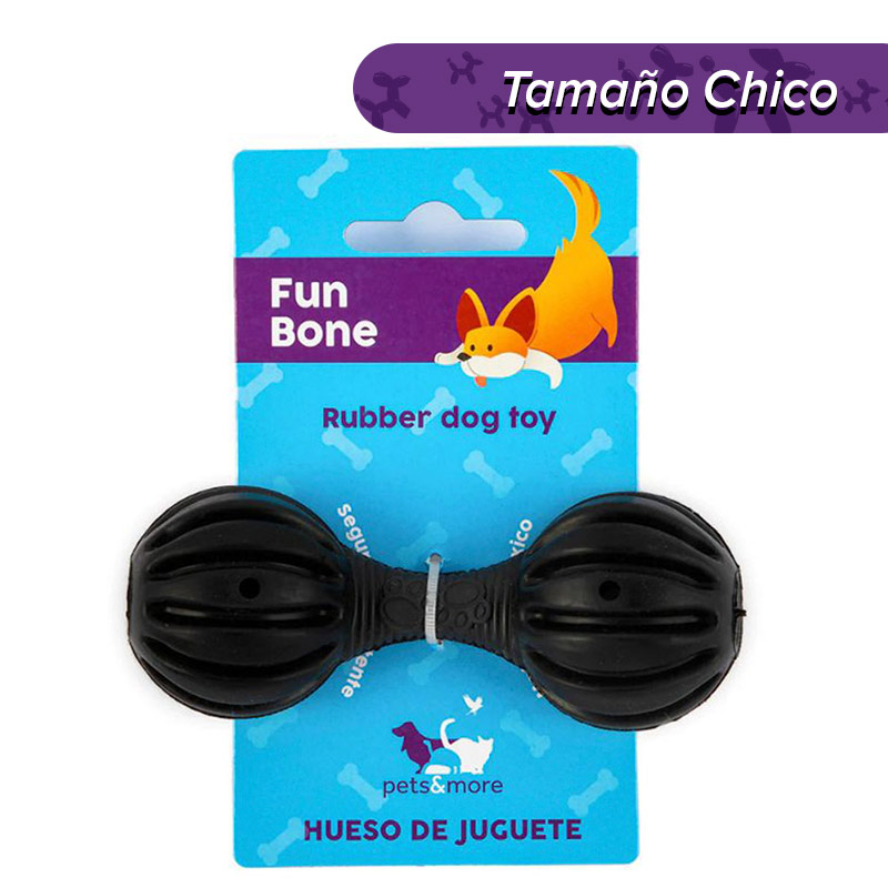 Pets & More - Hueso De Juguete Para Mascotas Negro