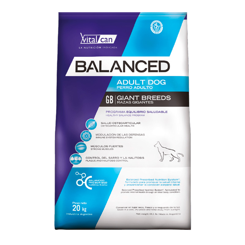 Vitalcan Balanced - Alimento para Perro Adulto Raza Gigante