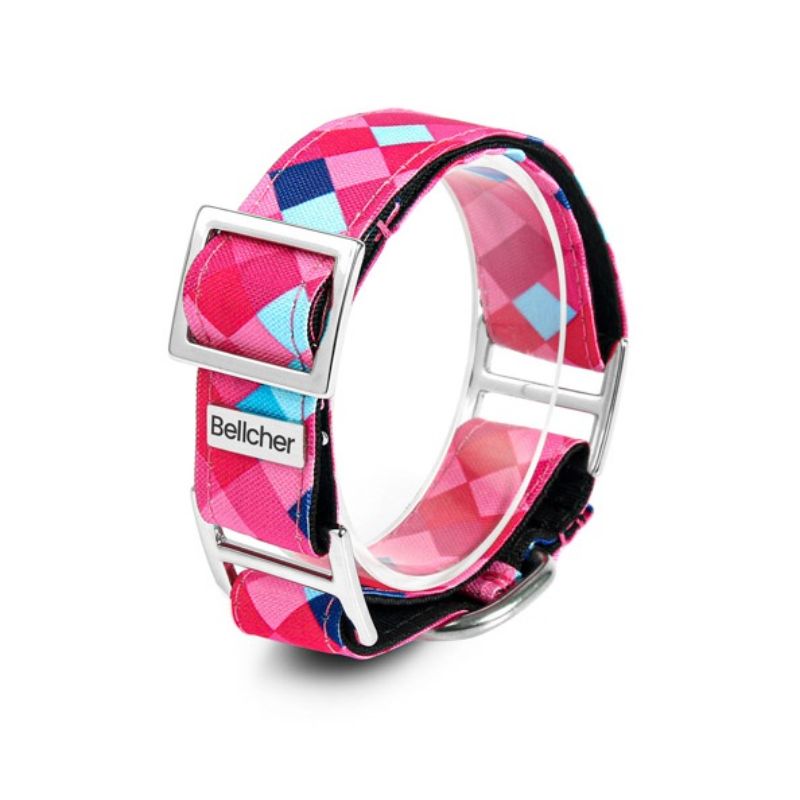 Bellcher - Collar Martingale Pixel Rosa 4 Cm
