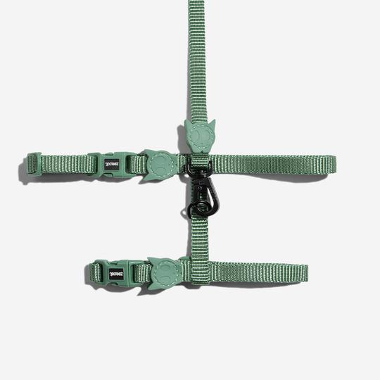 Zee.Dog - Army Green Leash + Harness Set