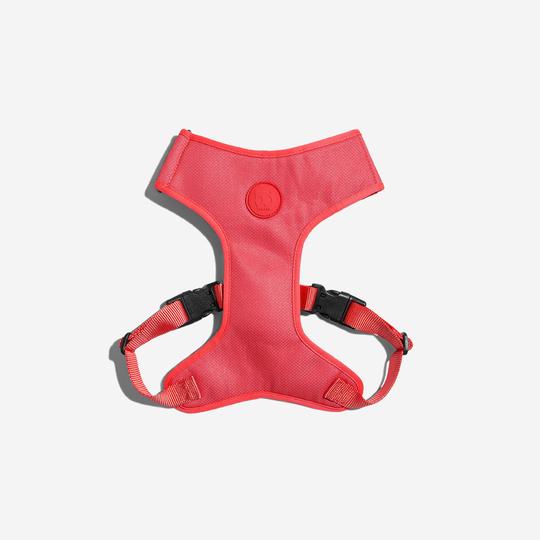ZeeDog - Arnés Neón Coral Ajustable Air Mesh.
