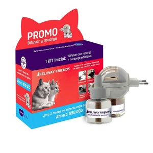 Feliway - Promo Friends Difusor Y Recarga + Recarga 48 Ml.