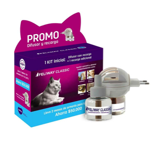 Feliway - Promo Classic Difusor Y Recarga + Recarga 48Ml.