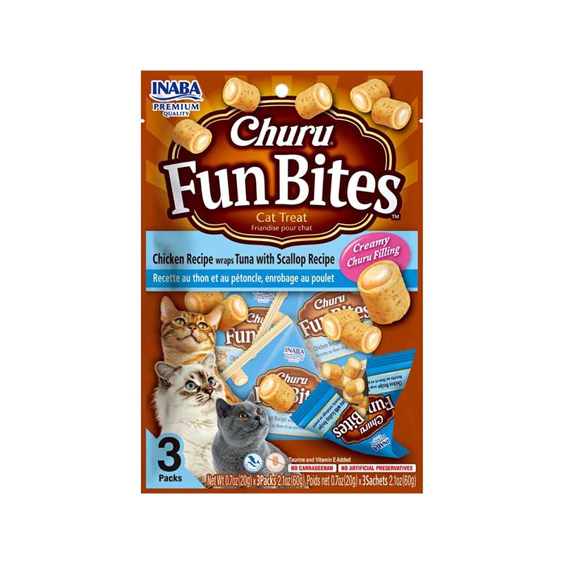 Churu Fun Bites - Atún y Ostión para Gatos