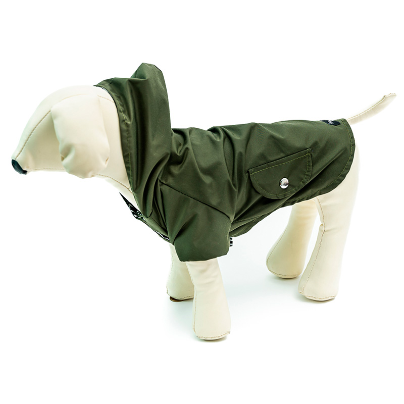 doglamour-parka-impermeable-clasica-verde-militar