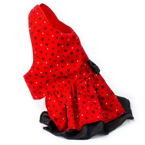 catm-vestido-huellitas-con-mono-rojo