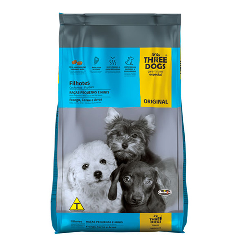 Three Dogs - Alimento Cachorros Razas Mini y Pequeñas