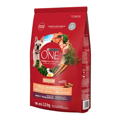 ONE Perros Adultos Minis y Pequeños Pollo y Salmón