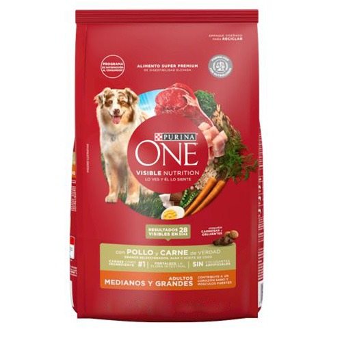 ONE - Perros Adultos Medianos y Grandes Pollo y Carne