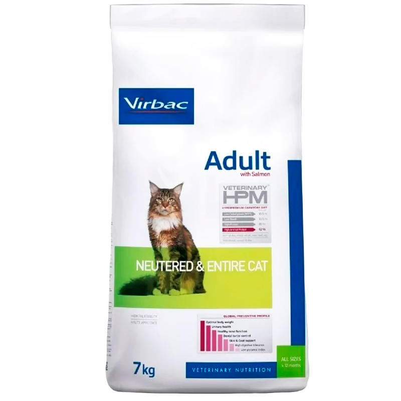 Virbac HPM - Adult Cat Salmon Neut & Ent.