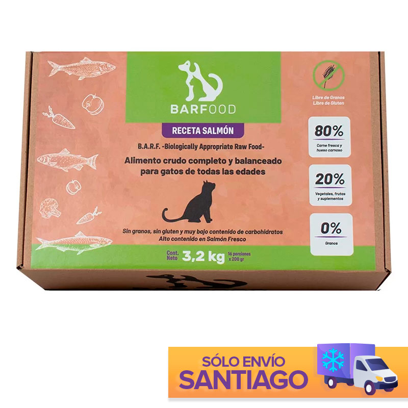 Barfood - Alimento Crudo de Salmón para Gatos