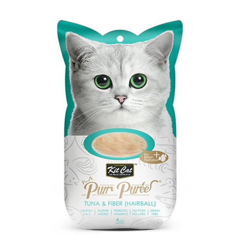 Kit Cat - PurrPurée Atún y Fibra Hairball