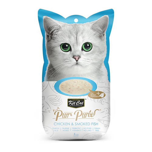 Kit Cat - PurrPurée Pollo y Pescado Ahumado