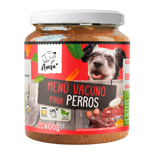 Ama - Alimento Húmedo Esterilizado para Perro Vacuno