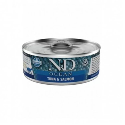 N&D Ocean - Alimento Húmedo Gato Adulto Atún y Salmón