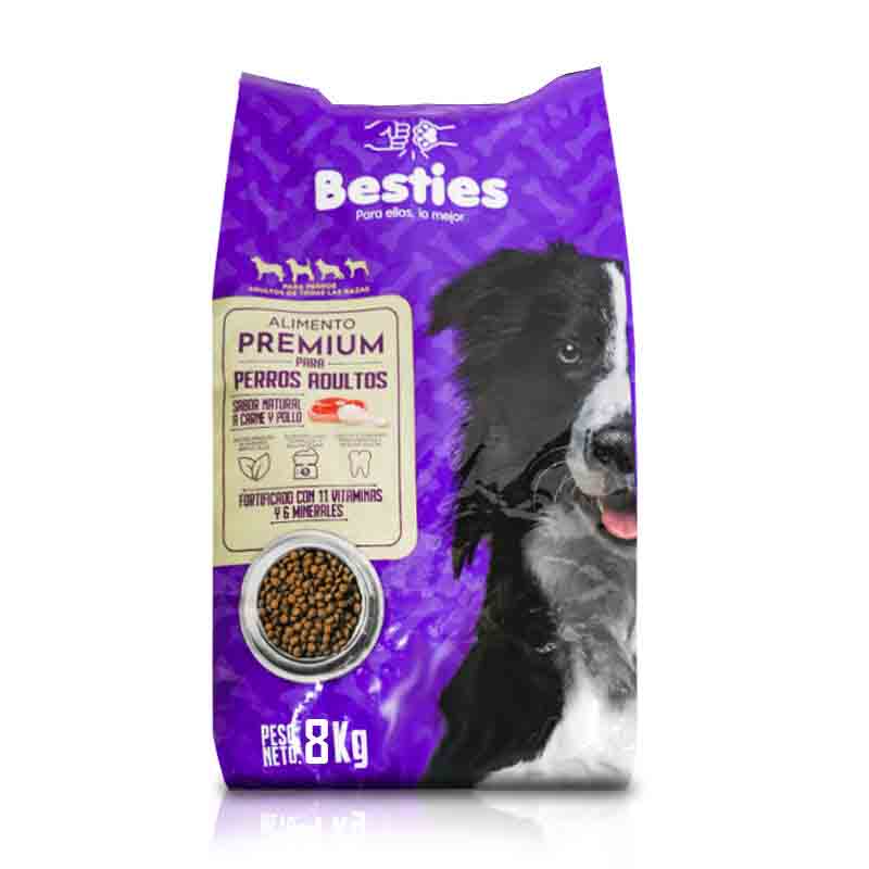 Besties - Alimento Perros Adultos Sabor Carne y Pollo