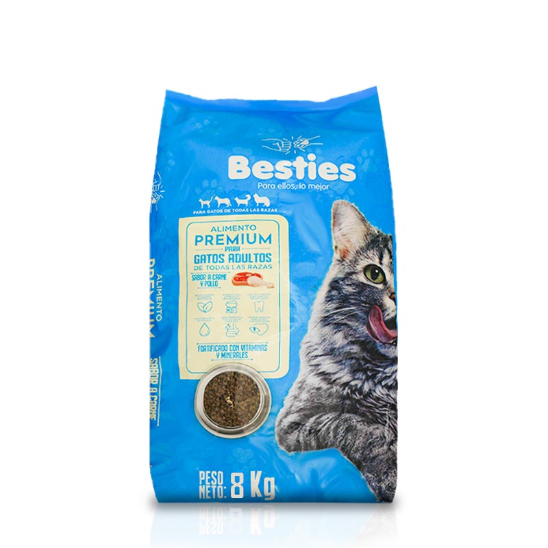 Besties - Alimento Gatos Sabor Carne y Pollo