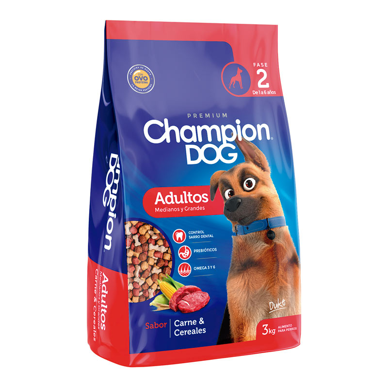 Champion Dog - Alimento Adultos Carne y Cereales