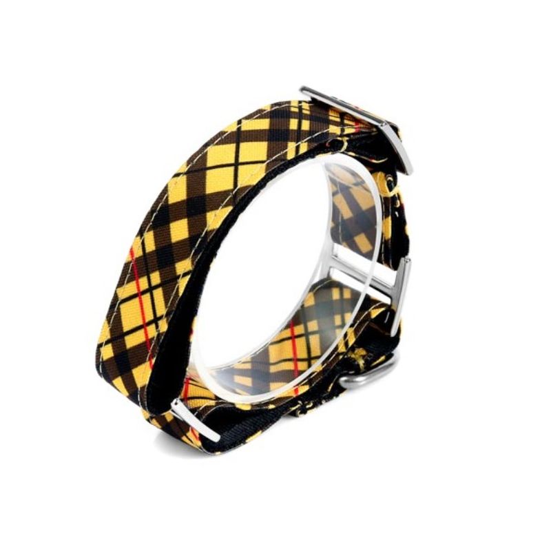 bellcher-collar-martingale-tartan-mostaza-25-cm